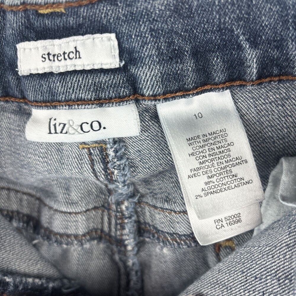 Liz & Co Women's Jeans Size 10 Stretch Blue 32" Waist - Picture 15 of 15